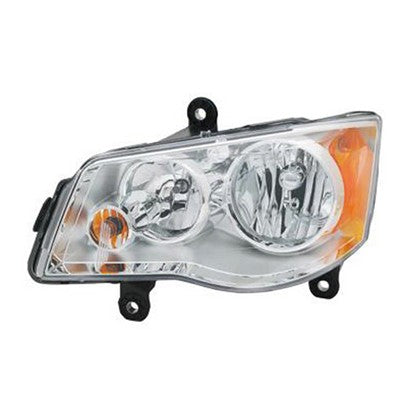 2008 chrysler town country front driver side replacement halogen headlight assembly arswlch2502192c