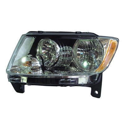 2013 jeep grand cherokee front driver side replacement halogen headlight assembly arswlch2502224