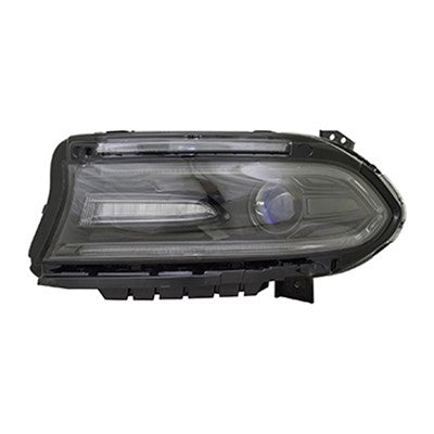 2019 dodge charger front driver side replacement led headlight assembly arswlch2502296