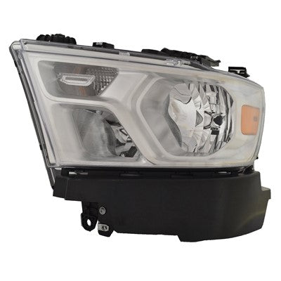 2019 ram 1500 front driver side replacement halogen headlight assembly arswlch2502329