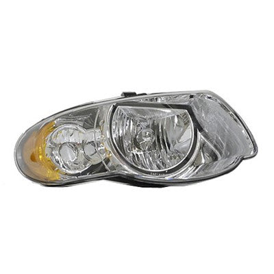 2006 chrysler town country front passenger side replacement headlight lens and housing arswlch2503152v