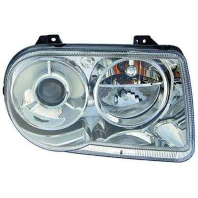 2009 chrysler 300 front passenger side replacement hid headlight lens and housing arswlch2503171v