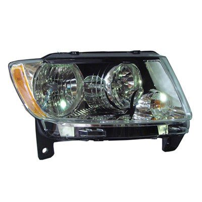 2011 jeep grand cherokee front passenger side replacement halogen headlight assembly arswlch2503224