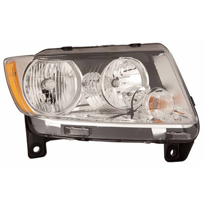 2013 jeep grand cherokee front passenger side replacement halogen headlight assembly arswlch2503224c