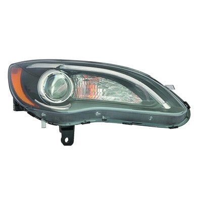 2011 chrysler 200 front passenger side replacement halogen headlight assembly lens and housing arswlch2503275c