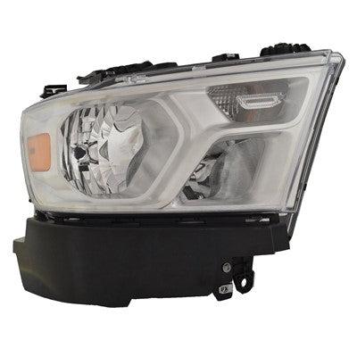 2021 ram 1500 front passenger side replacement halogen headlight assembly arswlch2503329