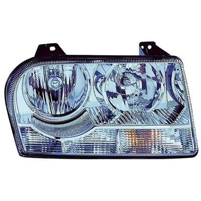 2006 chrysler 300 front driver side replacement halogen headlight lens and housing arswlch2518111c