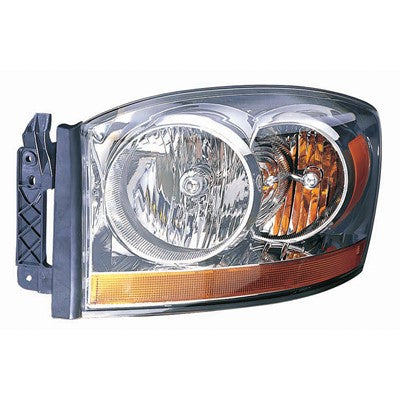 2006 dodge ram 1500 front driver side replacement headlight lens and housing arswlch2518114c