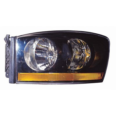 2006 dodge ram 1500 front driver side replacement headlight lens and housing arswlch2518115c