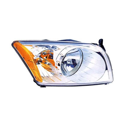 2008 dodge caliber front driver side replacement headlight lens and housing arswlch2518118c