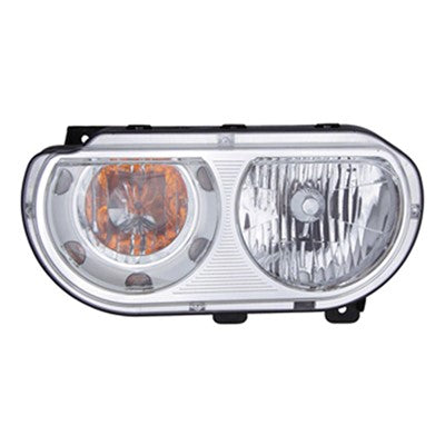 2013 dodge challenger front driver side replacement halogen headlight assembly arswlch2518137c