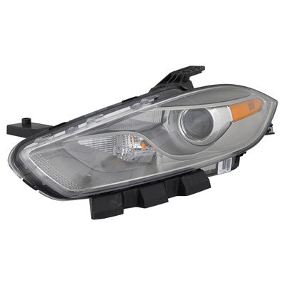 2015 dodge dart front driver side replacement hid headlight lens and housing arswlch2518144v