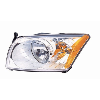 2010 dodge caliber front passenger side replacement headlight lens and housing arswlch2519118c