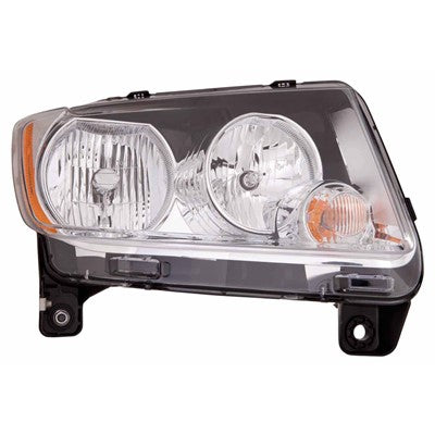 2012 jeep compass front passenger side replacement halogen headlight assembly arswlch2519139c