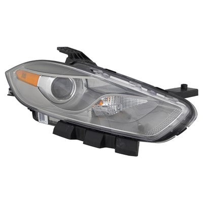 2013 dodge dart front passenger side replacement hid headlight lens and housing arswlch2519144v