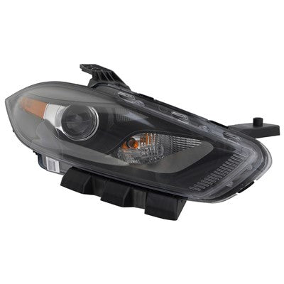 2013 dodge dart front passenger side replacement hid headlight lens and housing arswlch2519145v