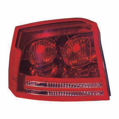 2008 dodge charger rear driver side replacement tail light lens and housing arswlch2818105v