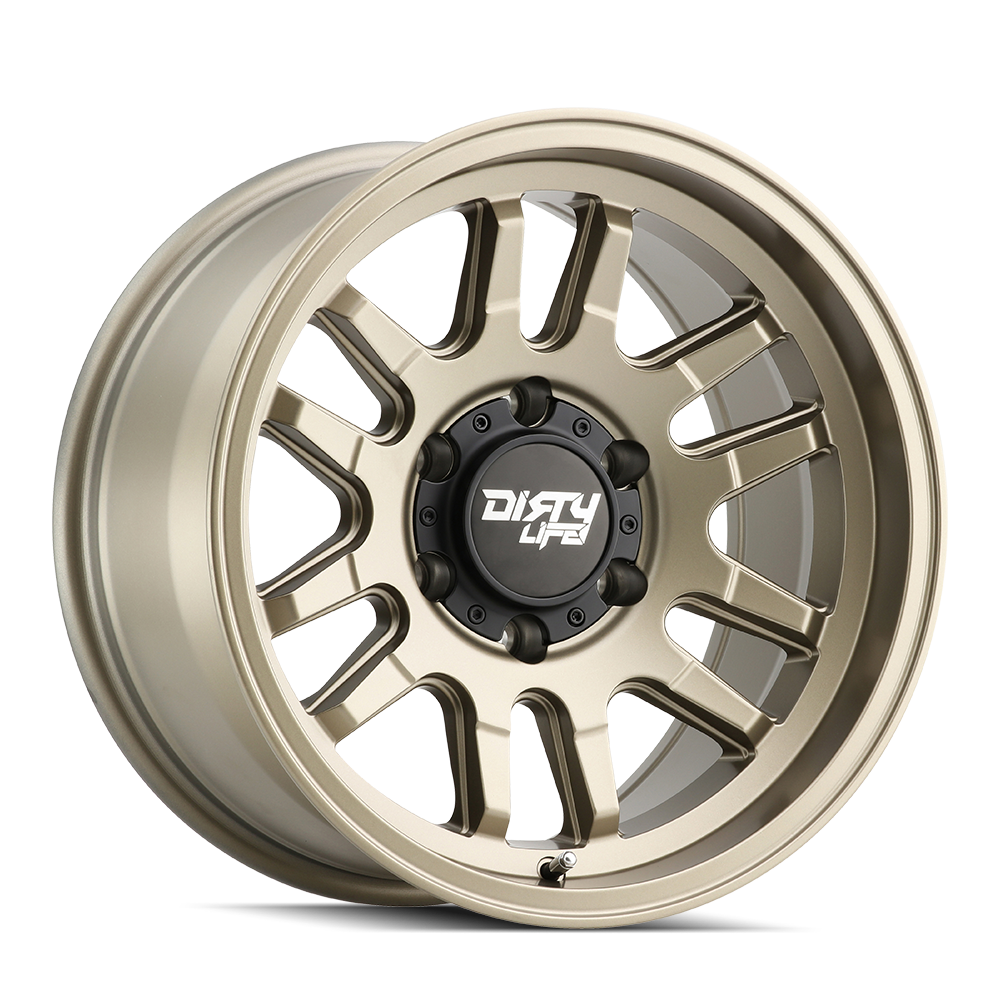 Dirty Life 17"x9" Non-Chrome Satin Gold Custom Wheel ARSWCW93107936MGD0