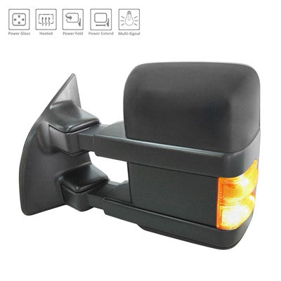 2013 ford f 450 driver side power door mirror with heated glass without mirror memory with turn signal arswmfo1320487