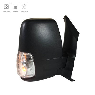 2015 ford transit 150 passenger side power door mirror with heated glass arswmfo1321549