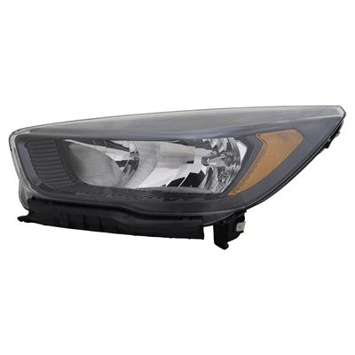 2019 ford escape front driver side replacement halogen headlight assembly lens and housing arswlfo2502394c