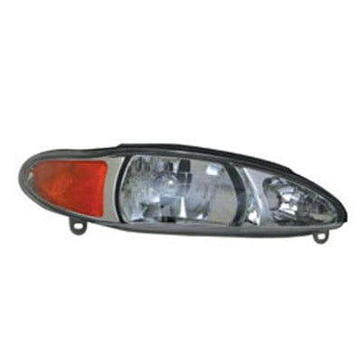 2002 ford escort front passenger side replacement headlight assembly arswlfo2503137v