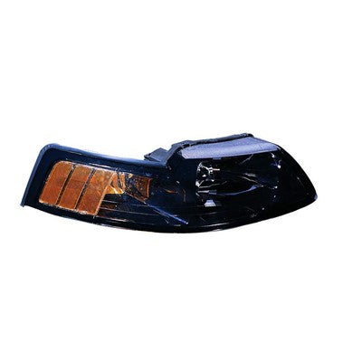 2003 ford mustang front passenger side replacement headlight lens and housing arswlfo2503177c