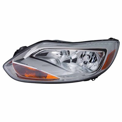 2014 ford focus front passenger side replacement halogen headlight assembly arswlfo2503298c