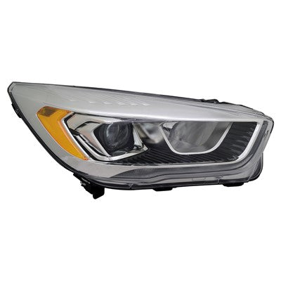 2017 ford escape front passenger side replacement led headlight assembly lens and housing arswlfo2503351c