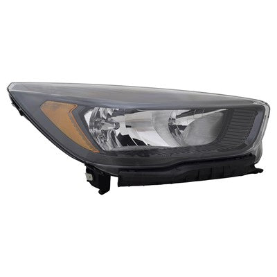 2019 ford escape front passenger side replacement halogen headlight assembly lens and housing arswlfo2503394c