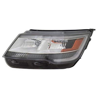 2016 ford explorer front driver side replacement halogen led headlight lens and housing arswlfo2518129c