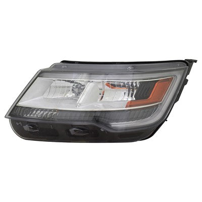 2017 ford explorer front driver side replacement halogen led headlight lens and housing arswlfo2518130c