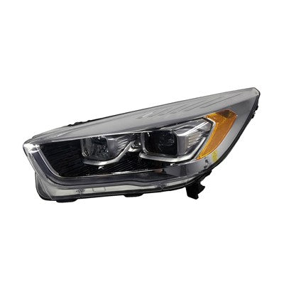 2018 ford escape front driver side replacement hid headlight lens and housing arswlfo2518135c