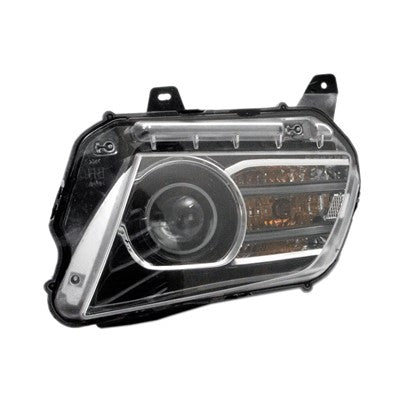 2013 ford mustang front passenger side replacement hid headlight lens and housing arswlfo2519113c