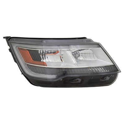 2016 ford explorer front passenger side replacement halogen led headlight lens and housing arswlfo2519129c