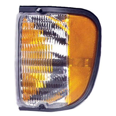 1999 ford econoline driver side replacement parking side marker light lens and housing arswlfo2520122