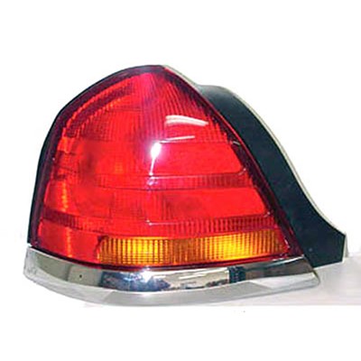 1999 ford crown victoria rear driver side replacement tail light lens and housing arswlfo2800150