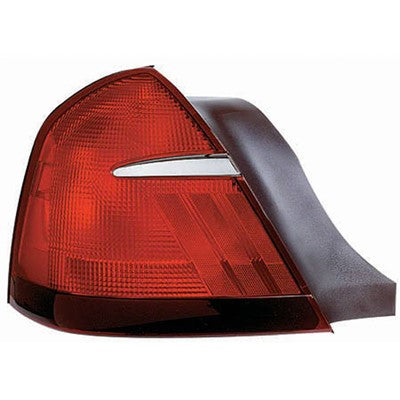 2000 mercury grand marquis rear driver side replacement tail light lens and housing arswlfo2800155