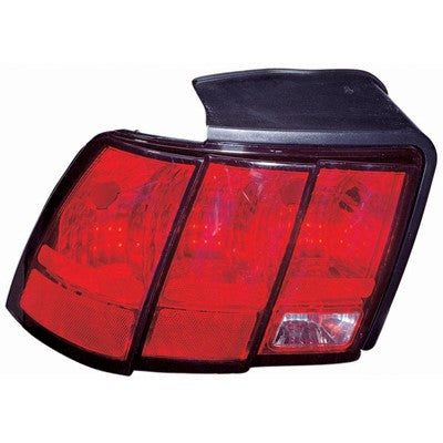 1999 ford mustang rear driver side replacement tail light lens and housing arswlfo2818109c