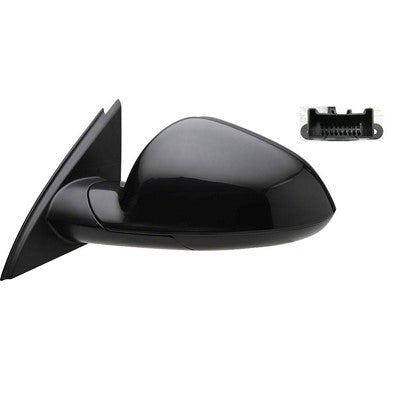 2011 buick regal driver side power door mirror with heated glass without turn signal arswmgm1320434