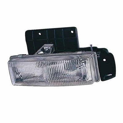 2005 gmc safari front driver side replacement headlight assembly arswlgm2502180v