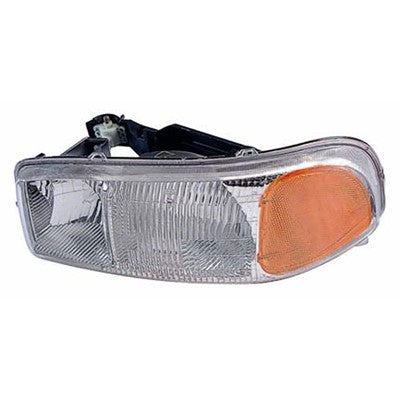 2001 gmc sierra front driver side replacement headlight assembly arswlgm2502188v