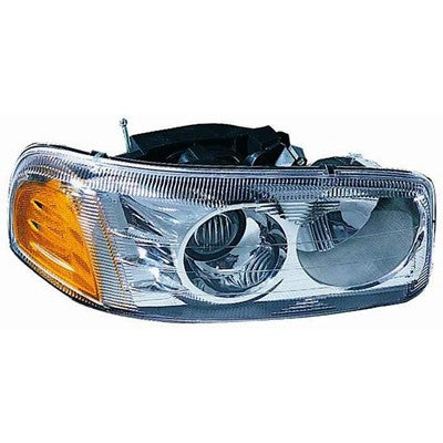 2002 gmc sierra front passenger side replacement headlight assembly arswlgm2503214c