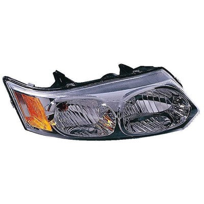 2007 saturn ion front passenger side replacement headlight lens and housing arswlgm2503231c