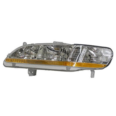 1999 honda accord front driver side replacement headlight lens and housing arswlho2502111v