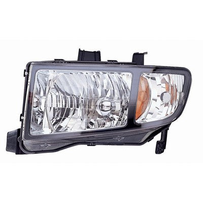 2008 honda ridgeline front driver side replacement headlight lens and housing arswlho2502128c