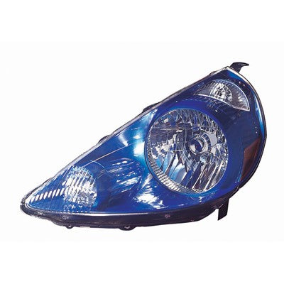 2007 honda fit front driver side replacement headlight lens and housing arswlho2502132c