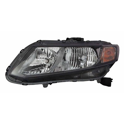 2013 honda civic front driver side replacement headlight assembly arswlho2502150v