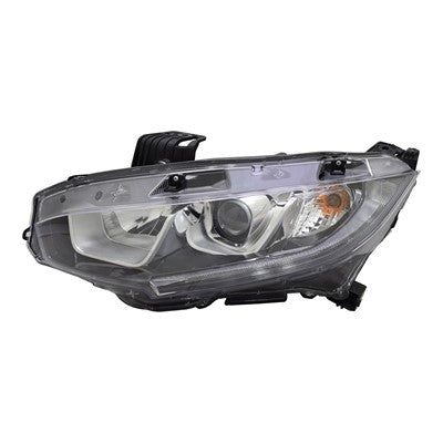 2020 honda civic front driver side oem halogen headlight assembly arswlho2502173oe