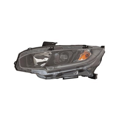 2021 honda civic front driver side replacement halogen headlight assembly arswlho2502192